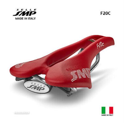 Selle Smp F20C Saddle : Red - Made IN Italy