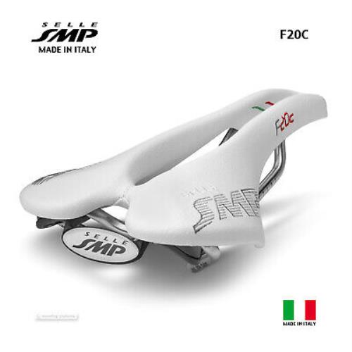 Selle Smp F20C Saddle : White - Made IN Italy