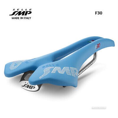 Selle Smp F30 Saddle : Light Blue - Made IN Italy