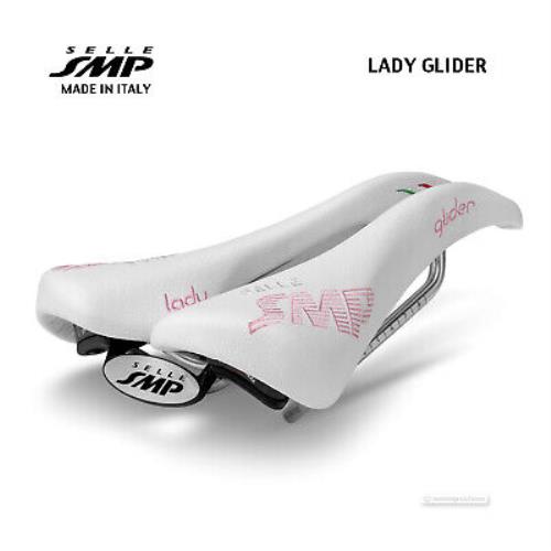 Selle Smp Lady Glider Womens Saddle : White - Made IN Italy