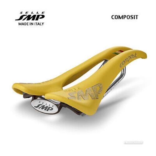 Selle Smp Composit Saddle : Yellow - Made IN Italy