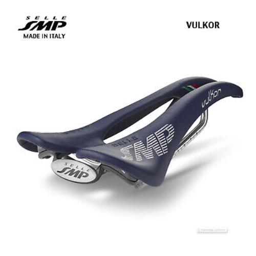 Selle Smp Vulkor Saddle : Blue - Made IN Italy - Blue
