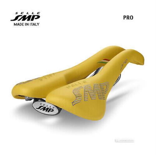 Selle Smp Pro Saddle : Yellow - Made IN Italy