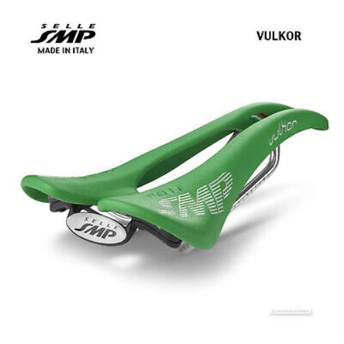 Selle Smp Vulkor Saddle : Green Italy - Made IN Italy