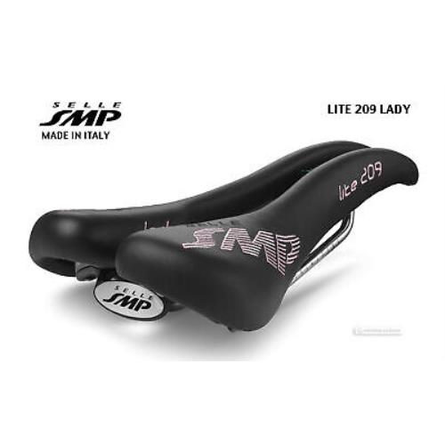 Selle Smp Lady Lite 209 Womens Saddle : Black - Made IN Italy
