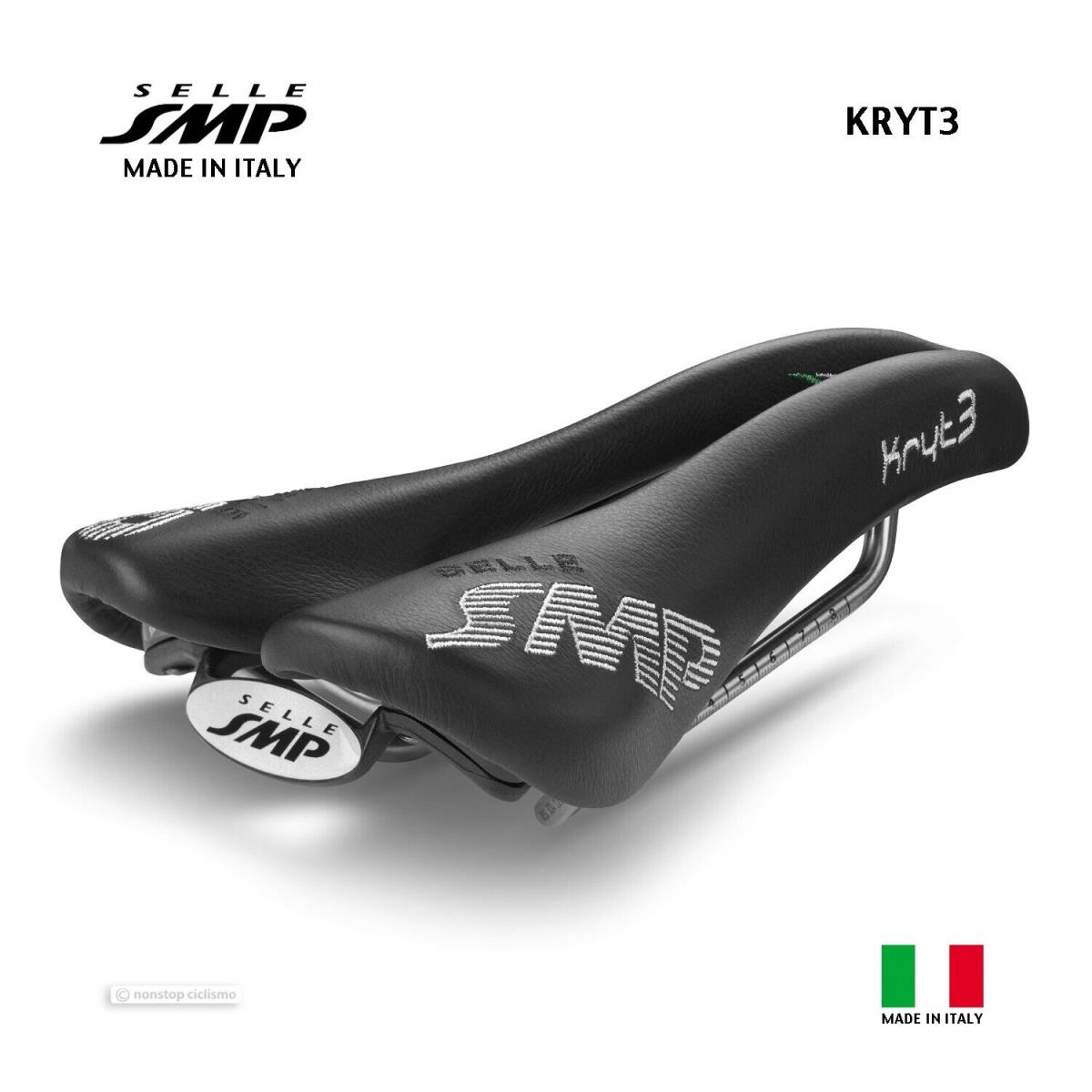 Selle Smp KRYT3 Criterum Saddle : Black - Made IN Italy