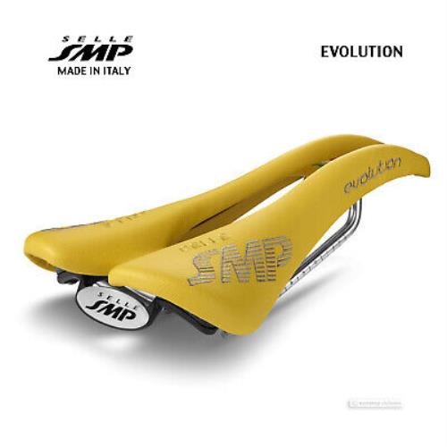 Selle Smp Evolution Saddle : Yellow - Made IN Italy - Yellow