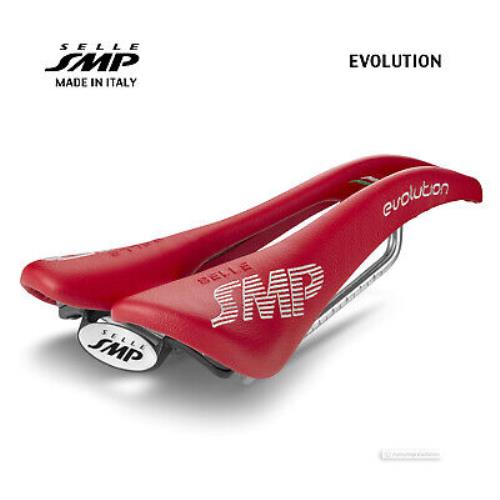 Selle Smp Evolution Saddle : Red - Made IN Italy