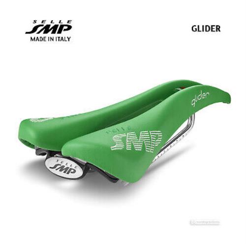 Selle Smp Glider Saddle : Green Italy - Made IN Italy - Green Italy