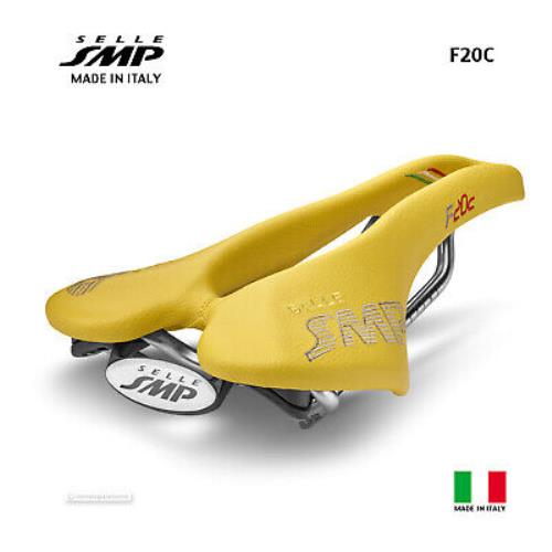 Selle Smp F20C Saddle : Yellow - Made IN Italy
