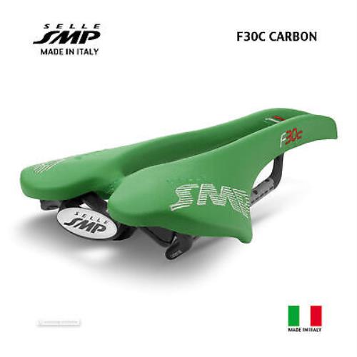 Selle Smp F30C Carbon Rail Saddle : Green Italy - Made IN Italy