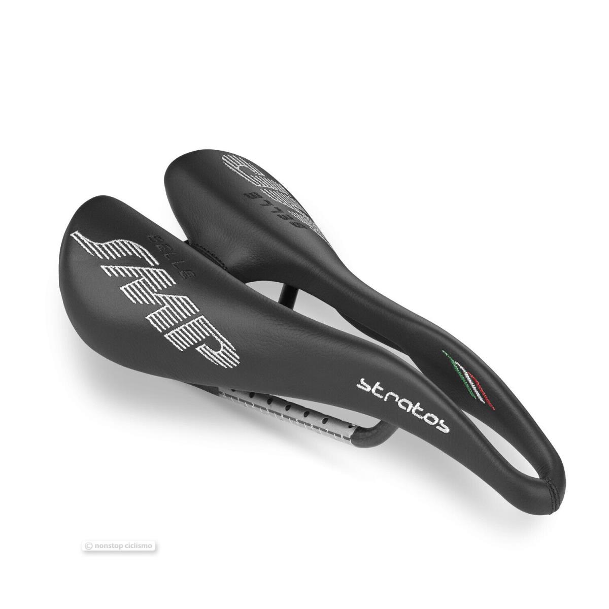 Selle Smp Stratos Carbon Saddle : Black - Made IN Italy
