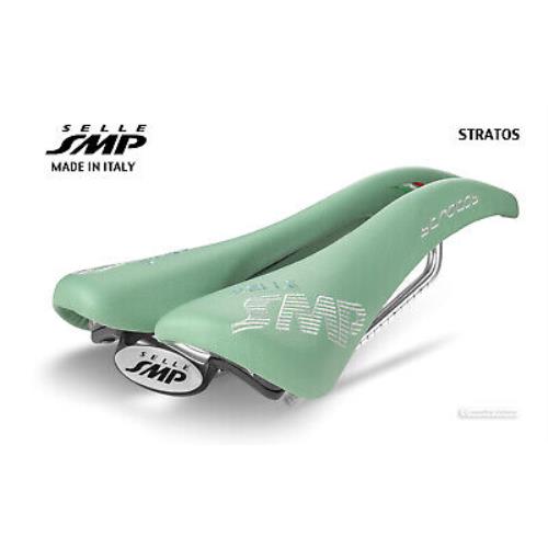 Selle Smp Stratos Saddle : Celeste - Made IN Italy