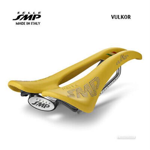 Selle Smp Vulkor Saddle : Yellow - Made IN Italy - Yellow