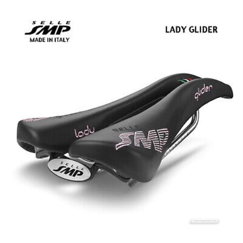 Selle Smp Lady Glider Womens Saddle : Black - Made IN Italy