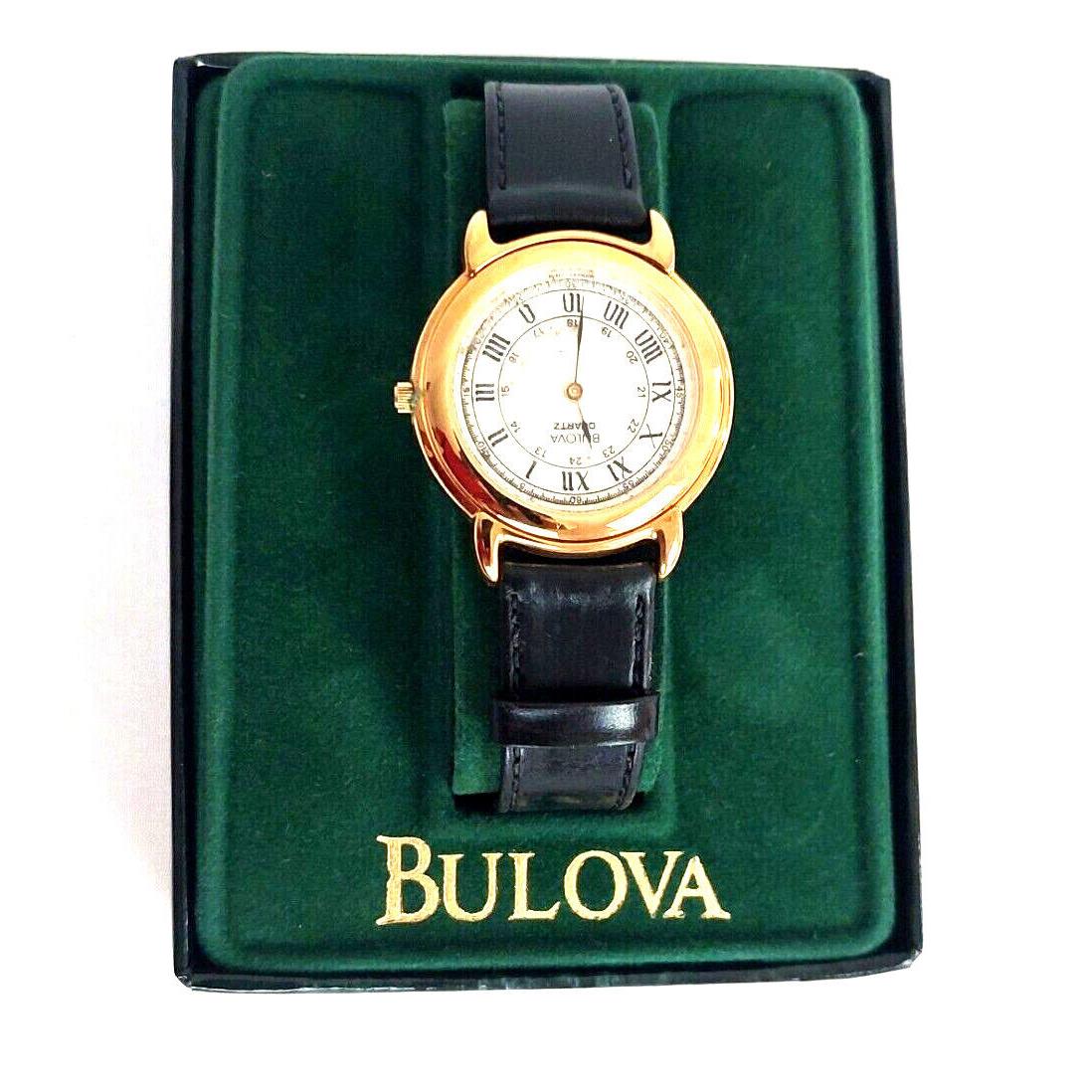 Vintage Bulova Swiss Roman Numeral Quartz Watch