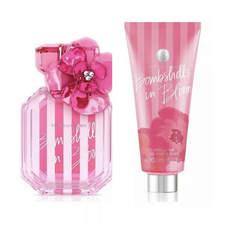 Victoria`s Secret Bombshells IN Bloom Eau de Parfum 1.7 Fl.oz. and Lotion