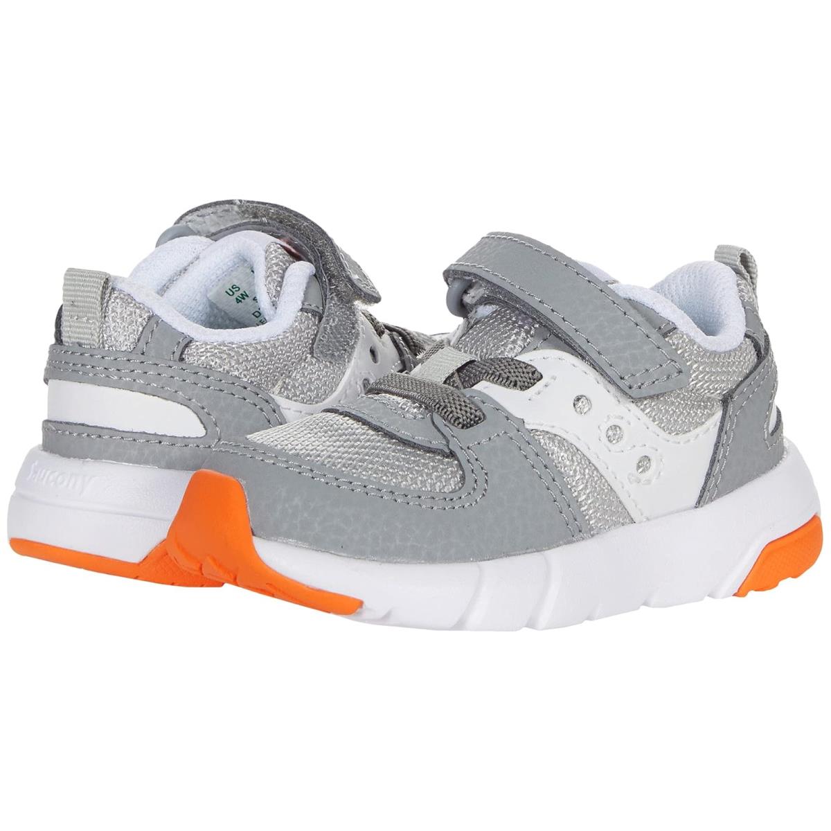 Boy`s Shoes Saucony Kids Originals Jazz Lite 2.0 Toddler/little Kid Grey