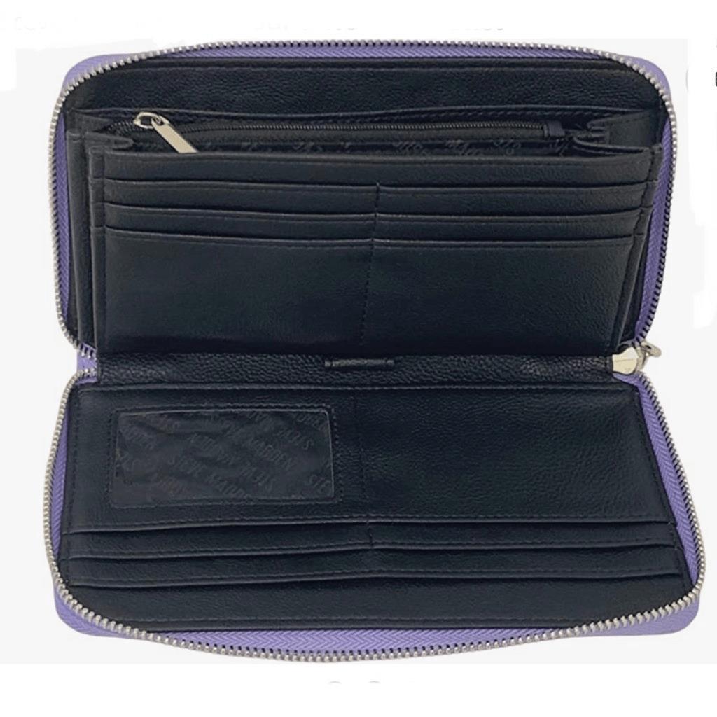 Steve Madden Gorgeous Bzippy Lilac Lavander Zip All Around Wallet Wristlet