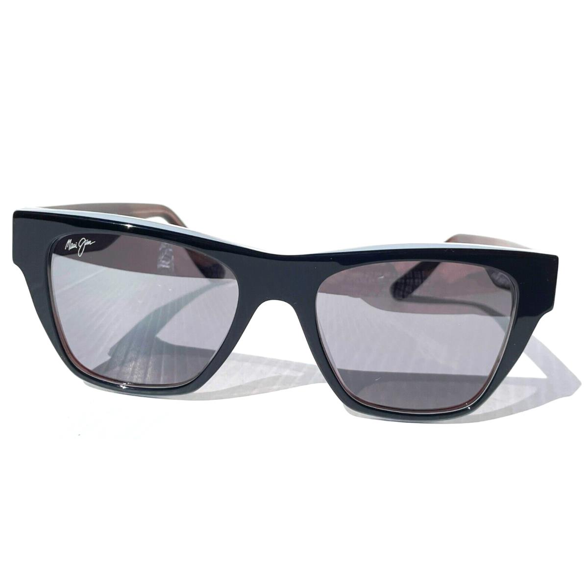 Maui Jim sunglasses Ekolu - Black Frame, Black Silver Fade Lens
