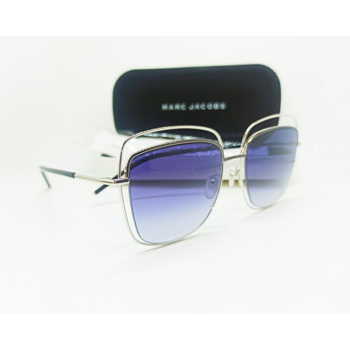 Marc Jacobs MJ9/S 10F 9O Silver Black / Gray Bluish Gradient Lens