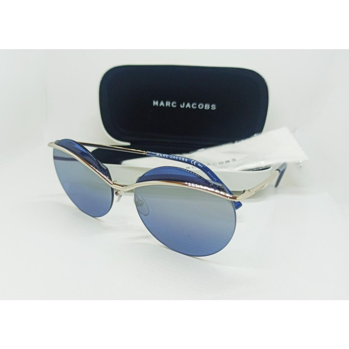 Marc Jacobs MJ102/S 3YG J3 Silver Rimless Frame / Blue Lens