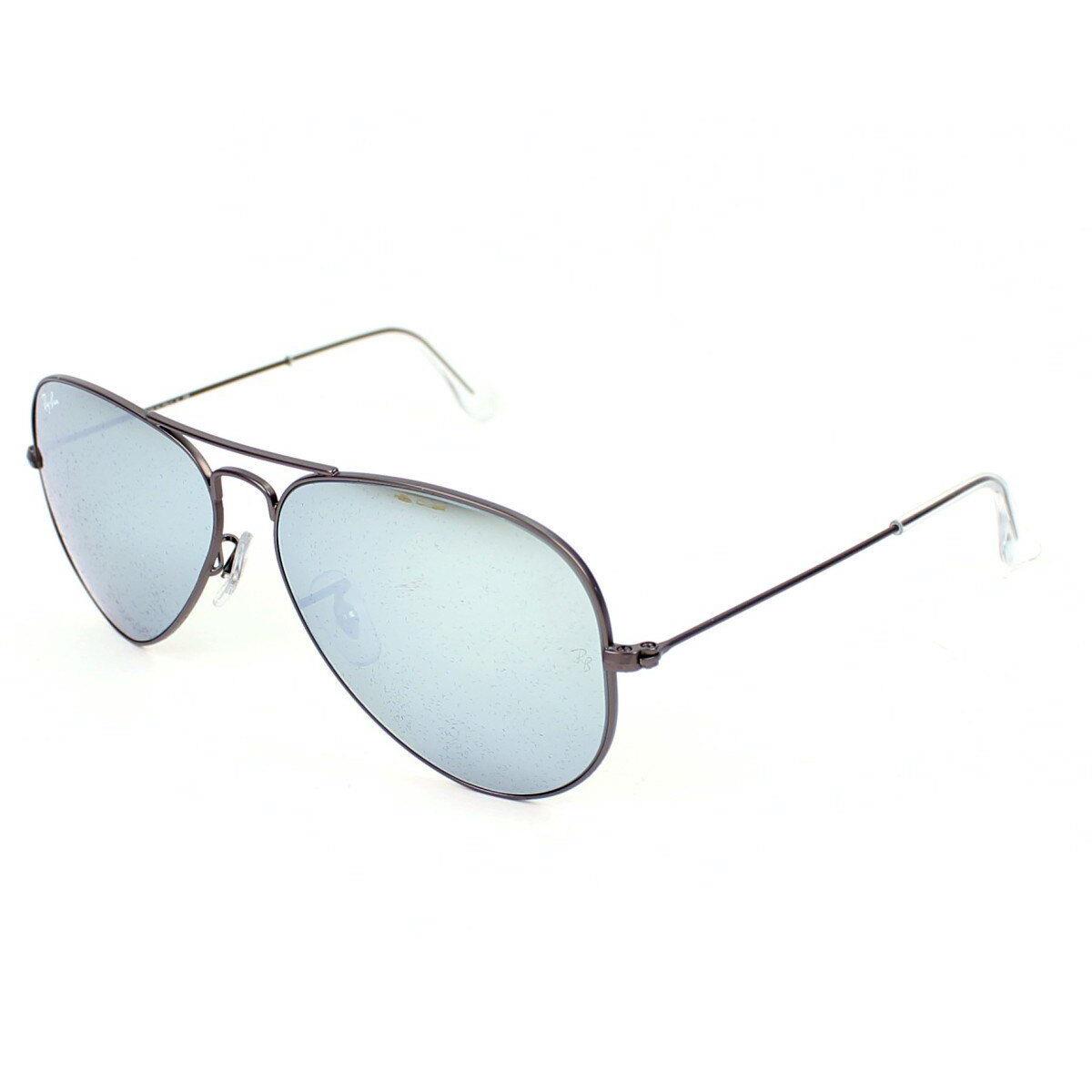 Ray Ban Sunglasses Aviator RB3025 029/30 Matte Gray W/gray Silver Mirrored