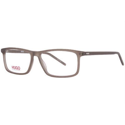 Hugo Boss HG-1025 4IN Eyeglasses Men`s Matte Brown Full Rim Square Shape 55mm - Frame: Brown
