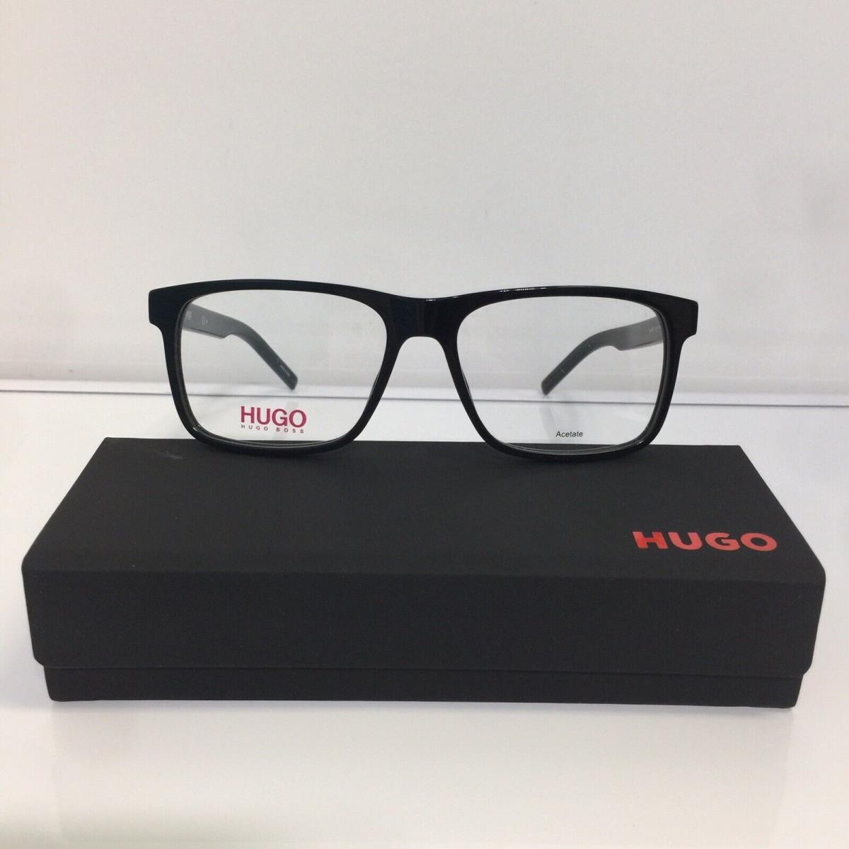 Hugo By Hugo Boss 1014 807 Shiny Black Men s Plastic Eyeglasses 54mm