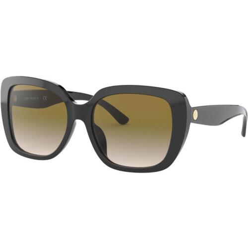 Tory Burch Women`s Black Oversize Sunglasses w/ Gradient Lens - TY7149U 180413