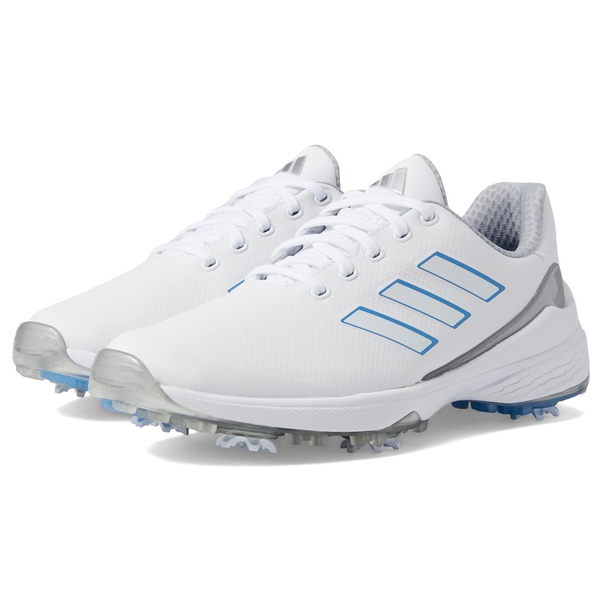 Woman`s Sneakers Athletic Shoes Adidas Golf ZG23 Lightstrike Golf Shoes Footwear White/Blue Fusion Metallic/Silver Metallic