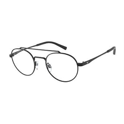 Emporio Armani EA1125 3001 Matte Black Demo Lens 48 mm Men`s Eyeglasses