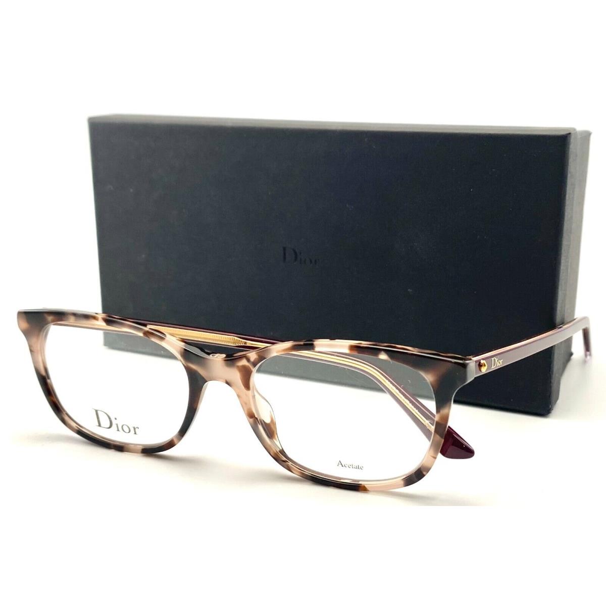 Dior MONTAIGNE18 Havana Eyeglasses Frame 52-18 140