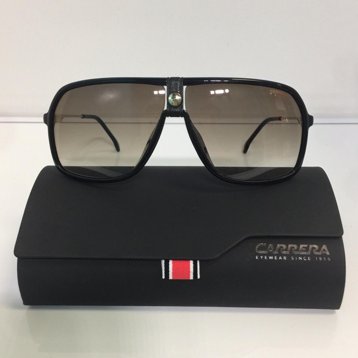 Carrera 1019/S 807HA Black Bold Plastic Brown Gradient Sunglasses 64mm