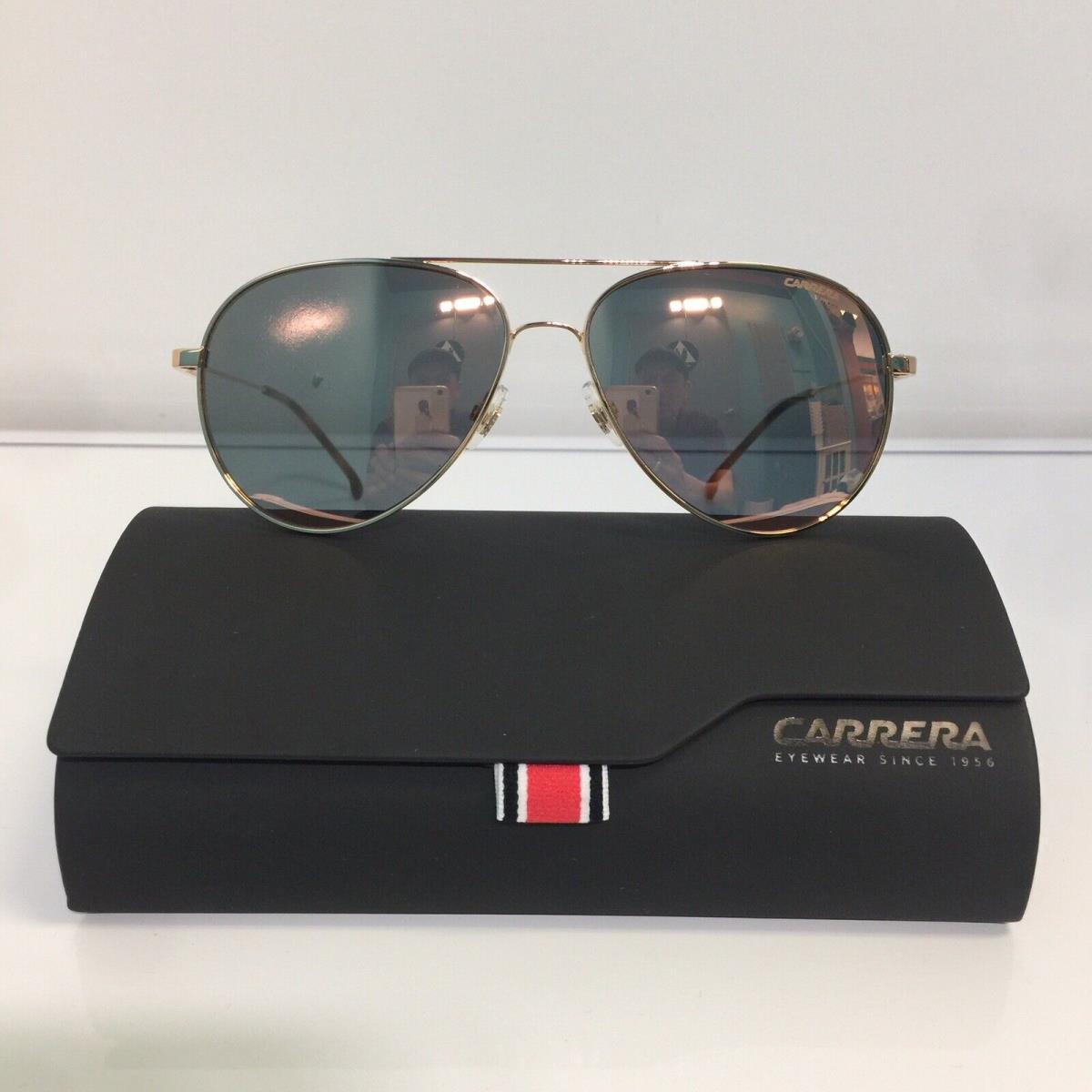 Carrera 2031T/S DDB0J Gold Copper Rose Gold Aviator Sunglasses 58mm