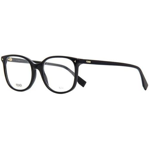 Fendi Eyeglasses FF0387 807 Black Full Rim Frames Rx-able 53MM