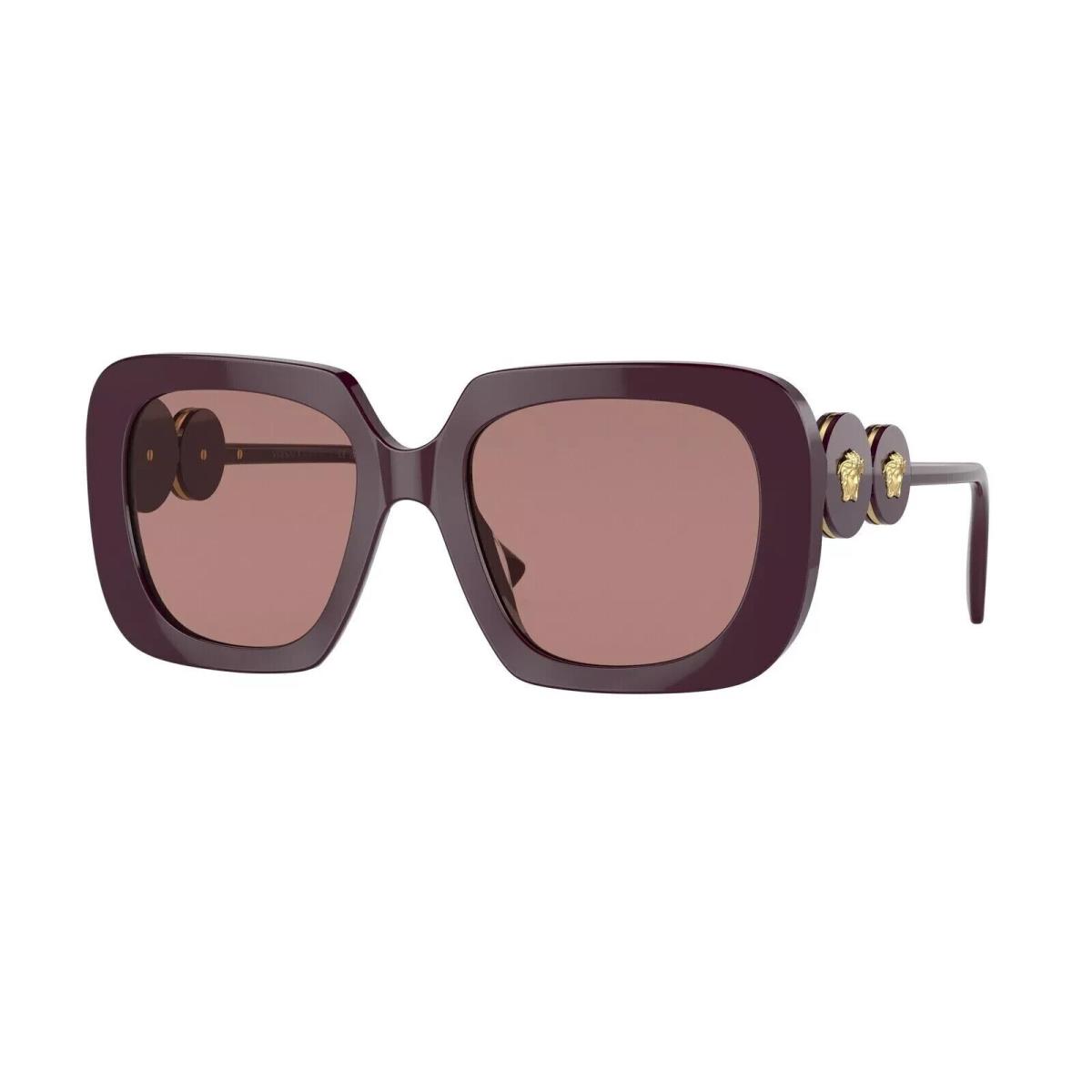 Versace VE4434F 538273 Bordeaux Brown 54 mm Women`s Sunglasses