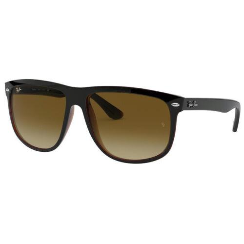Ray-ban Highstreet Black Brown Square Gradient 60mm Sunglasses RB4147 609585