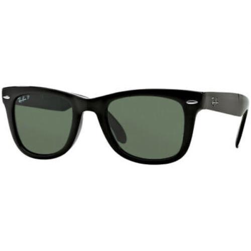 Ray-ban Wayfarer Folding Classic Green Polarized Sunglasses RB4105 601/58 54-20