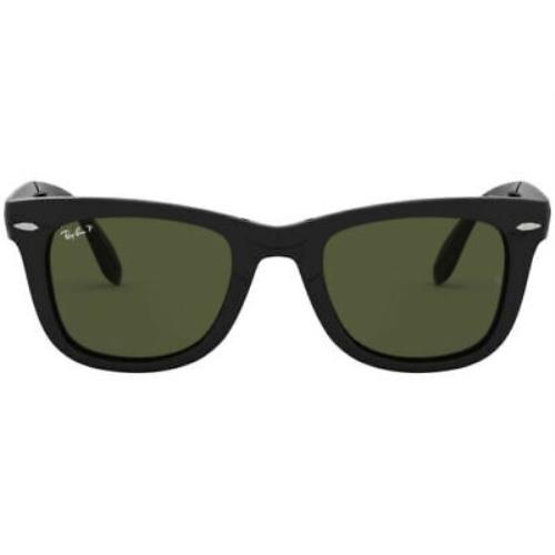 Ray-Ban sunglasses Wayfarer Folding Classic - Frame: Black, Lens: Green 1