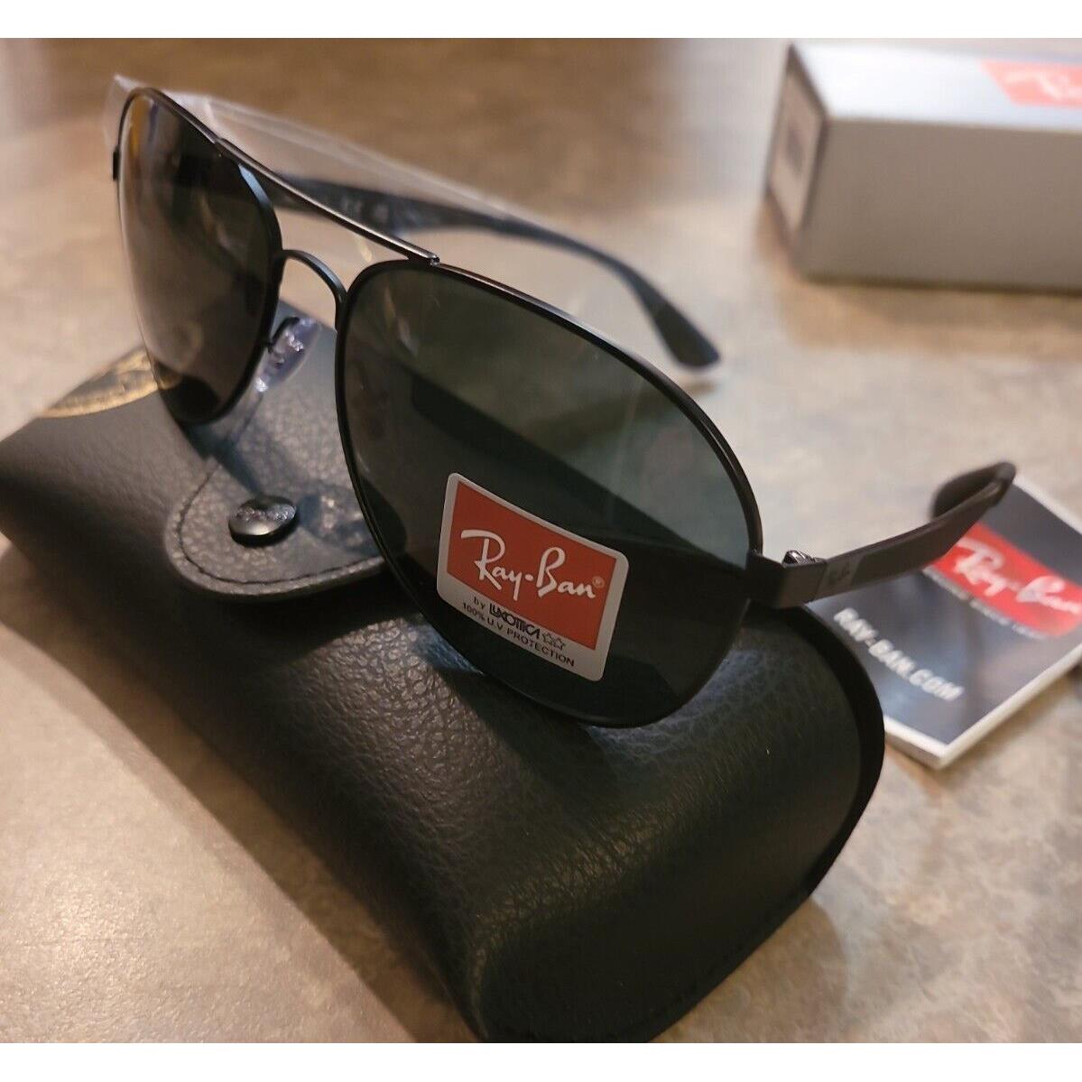 Rayban RB3549 006/71 Pilot Aviator Matte Black / Dark Green 61mm