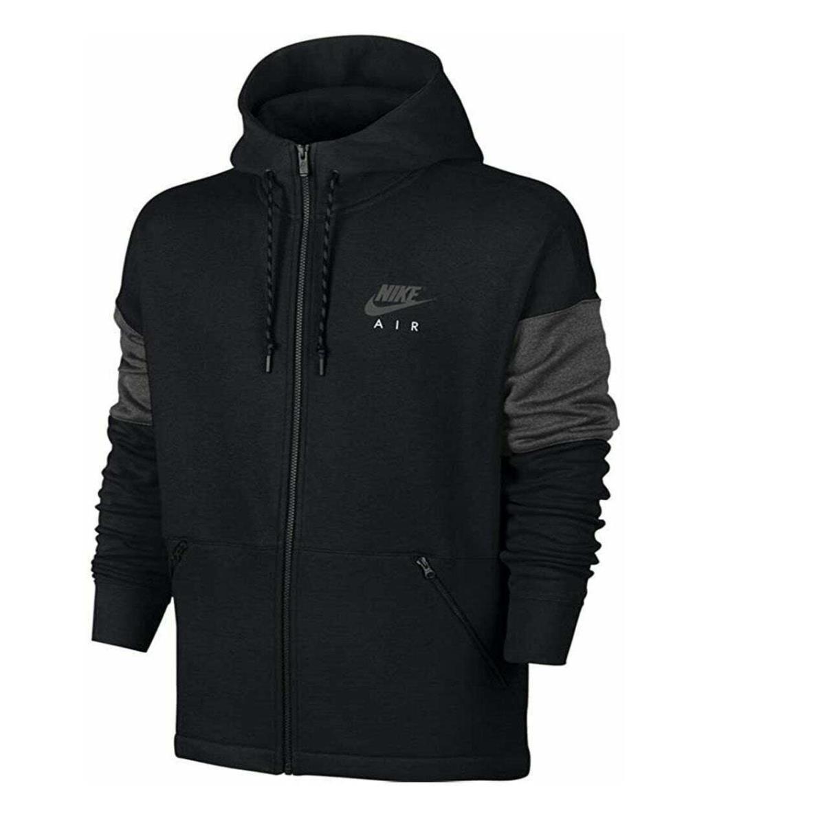 Nike Men`s Fleece Jacket Black Sz S 861612-010