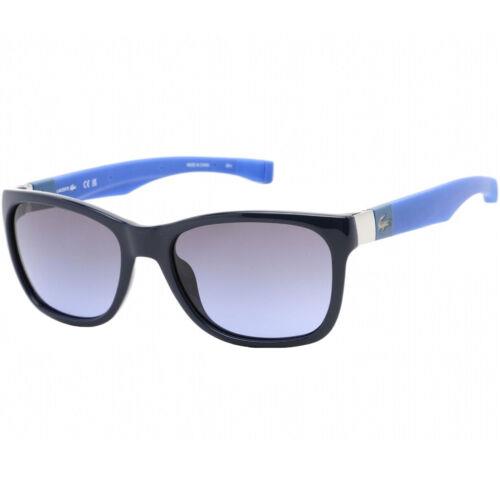 Lacoste Unisex Sunglasses Polycarbonate Lens Black and Blue Frame L662S 424
