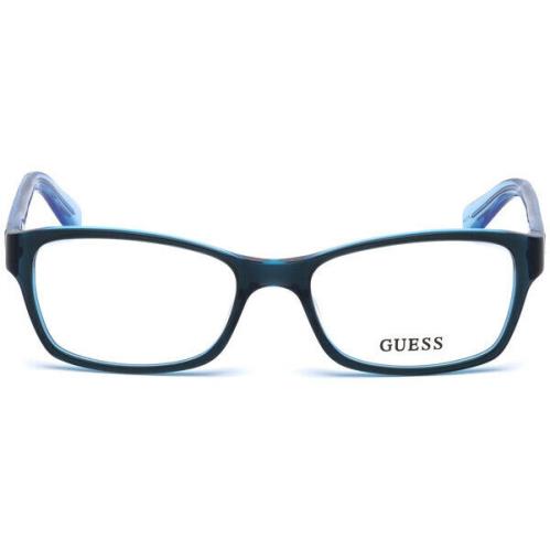 Guess GU2591 Blue 090 Plastic Optical Eyeglasses Frame 50-17-135 GU 2591 RX AB