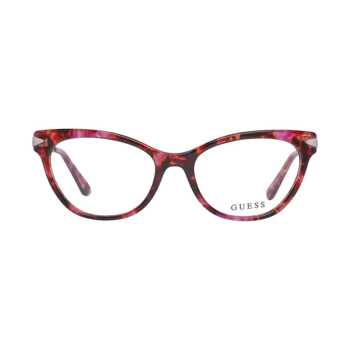 Guess GU2683 Pink Havana 074 Cat Eye Plastic Optical Eyeglasses Frame 52-17-140