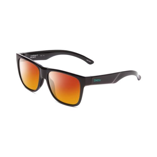 Smith Optics Lowdown 2 Unisex Polarized Sunglasses Black Jade Green 55mm 4OPTION Red Mirror Polar