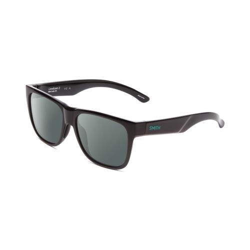 Smith Optics Lowdown 2 Unisex Polarized Sunglasses Black Jade Green 55mm 4OPTION Smoke Grey Polar