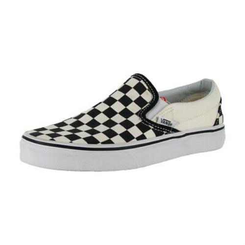 Vans Checkerboard Slip-on Sneakers Black/off-white Skateboarding Vulc Shoes