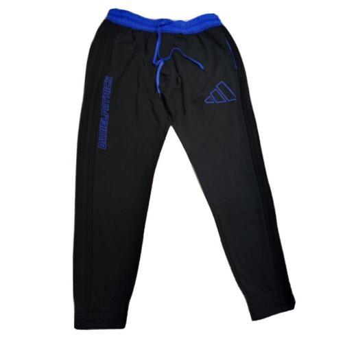 Adidas Men`s Daniel Patrick Basketball Hoops Jogger Pants Black/cobalt Blue