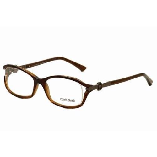 Roberto Cavalli Eyeglasses Palissandro 628 048 Brown Full Rim Optical Frame 53mm